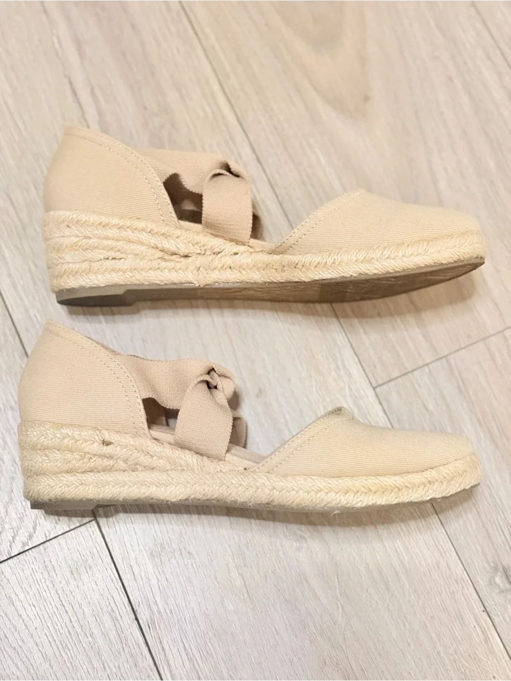 LifeStride velocity 2.0 Kascade Espadrille Wedge Sandal Tender Taupe 8.5M new